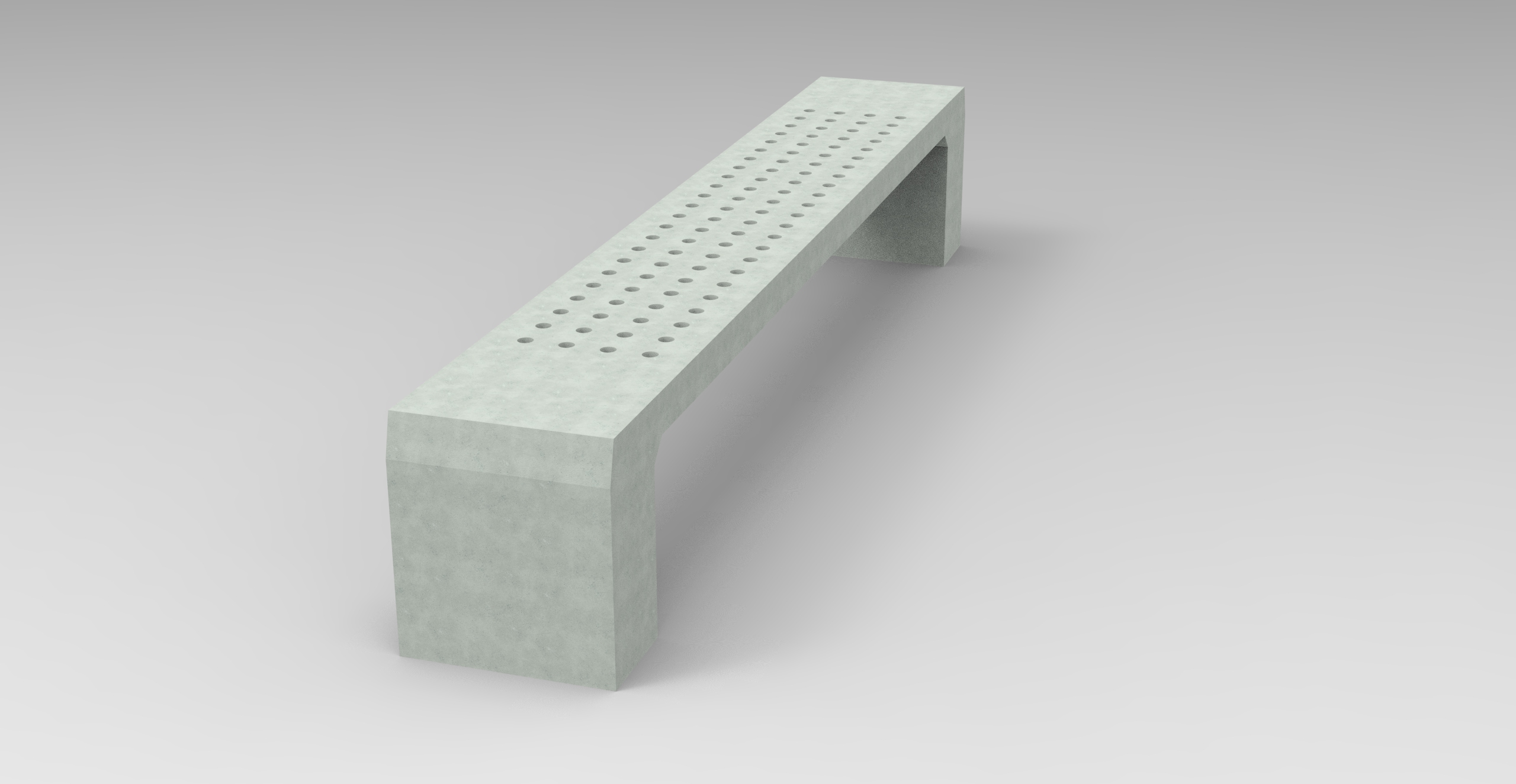 Artefato de Concreto Banco Grelha Tipo U